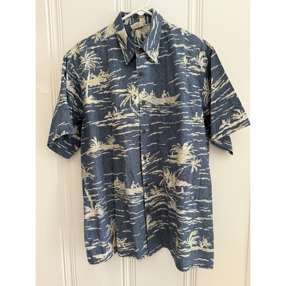 Go Barefoot Other - VTG NEW Go Barefoot Hawaiian Button Shirt XL Made USA Sea Kayak OCEAN Tropical